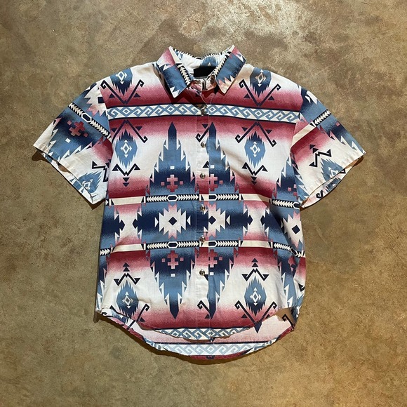 Vintage | Shirts | Vintage Cowboy Western Roughrider Button Up | Poshmark